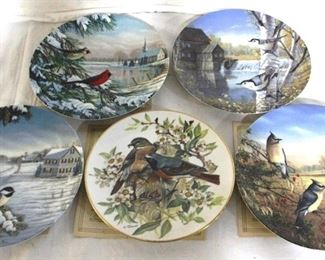 4316 - "Bird" Collectors Plates - 5 plates - 8" round
