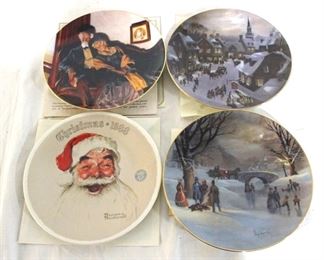 4317 - Assorted Collectors Plates - 4 plates - 8" round

