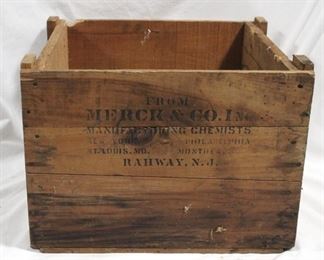 4345 - Merck & Co. Inc. Wood Crate - 16 x 19 x 14
