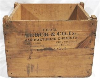 4353 - Merck Chemicals Wood Box 16" x 19" x 14"

