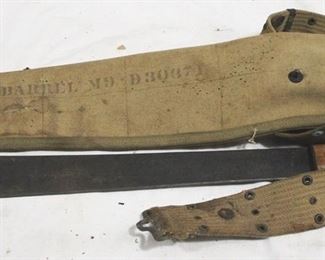 4360 - Vintage Machete w/ Canvas Sheath
