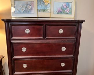 Six drawer, chest of drawers
