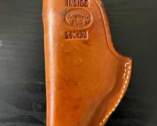 Leather gun holster