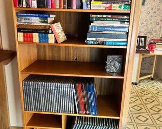 Bookcase large assortment of history books