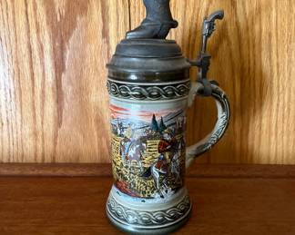 Large assortment of beer steins