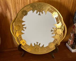 Whites Art Company, hand painted plate