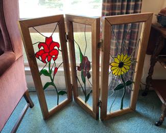 Beautiful, three panel Stainglass
