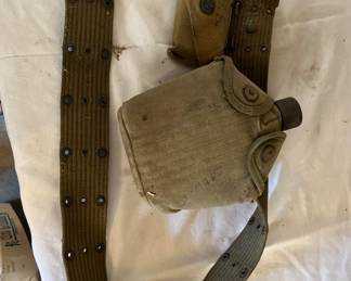 Army belt with and first aid kit