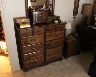 Vintage chest of drawers with mirror