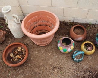 Plenty of planters and pots of all kind