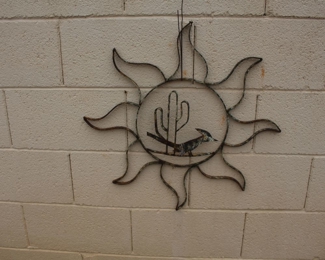 Roadrunner metal artwork