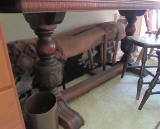 Solid mahogany library