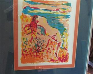 Lots of framed art. Various genres and eras