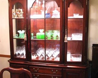 Antique / Vintage Lighted Hutch