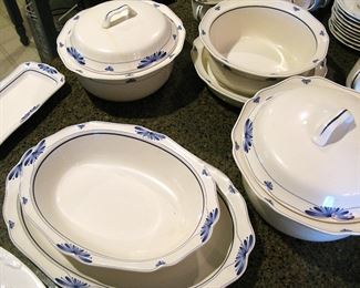 Noritake Dutch Tile Blue & White Japan Gala Cuisine Dishes