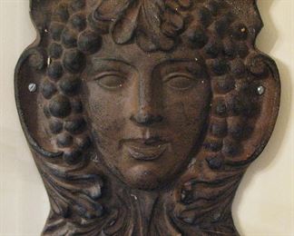 Garden Gods Cast Iron Old World Goddess Plaque