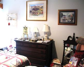 Mahogany 6 Drawer Chest Dresser