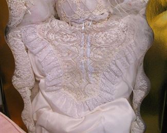 Vintage Beaded Wedding Dress / Headdress Veil