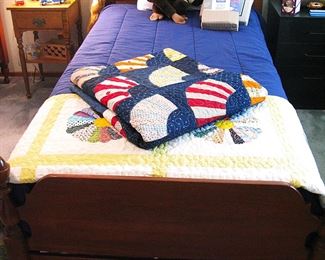 Solid Mahogany Wood Matching Twin Beds