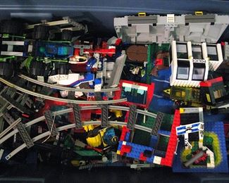 Tote Full of Legos