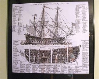 A Ship of War, of The Third Rate, with Rigging