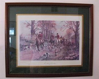 Hunters and Hounds Framed