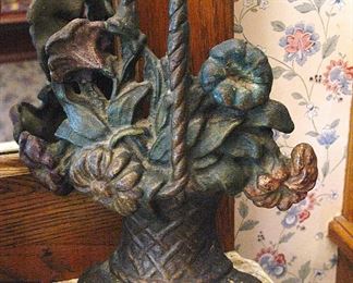 Hubley Cast Iron Bouquet Basket Doorstop
