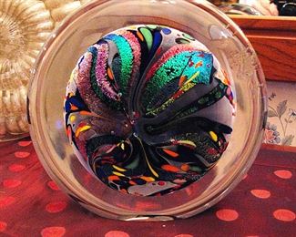 Large Rollin Karg Art Glass Sculpture