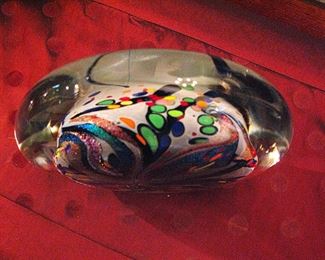 Large Rollin Karg Art Glass Sculpture