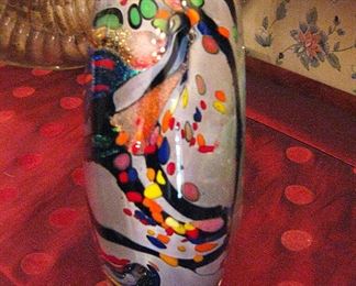 Large Rollin Karg Art Glass Sculpture