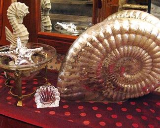 Large Mercury Glass Shell
