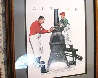 Norman Rockwell The Apprentice Autumn Print Framed