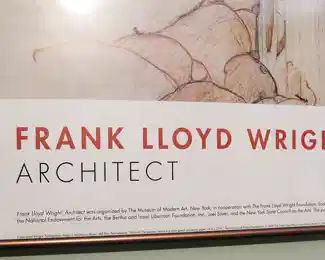 Frank Lloyd Wright Architect Framed