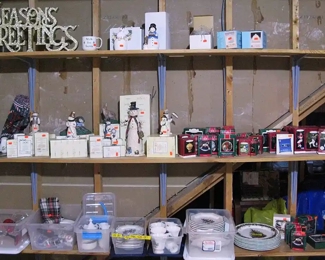 Hallmark Ornaments / Christmas Dishes/ Snowmen