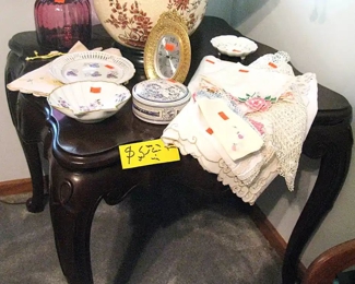 Mahogany Side Table Ornate