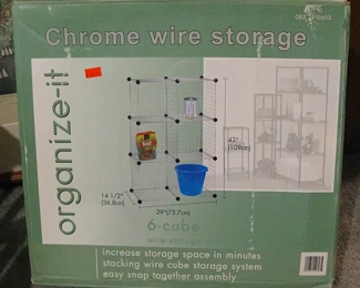 Chrome Storage Unit 6 - Cube