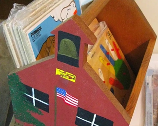Wood Schoolhouse Box