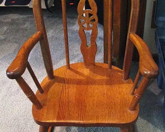 Vintage Child's Wood Rocker
