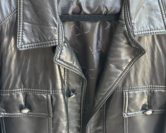 Versace Leather Coat