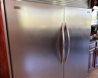 Side by Side Fridgeidare Commercial Fridge and Freezer