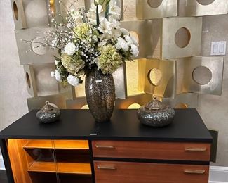 Mid Century Cabinet and Screen