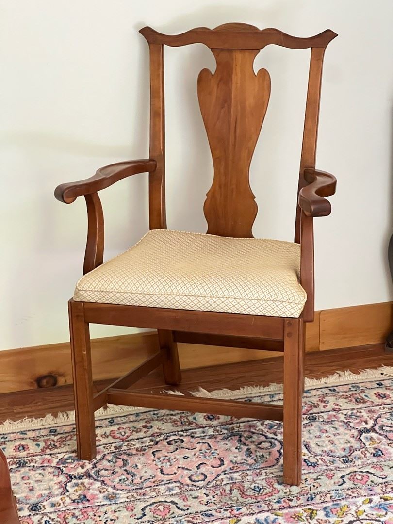“434” Stamped Solid Wood Arm Chair