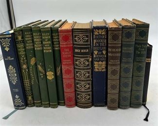 (13) Vintage Books Including The Holy Bible
