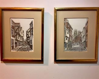 (2) Prints Signed By D.A. Heald
