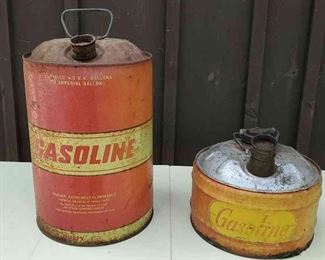 (2) Vintage Gas Cans
