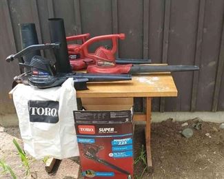 (3) Toro Electric Blowers
