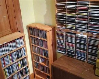 (5) Shelves Of CDs Mystery Lot
