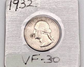 1932 Silver Quarter VF-30
