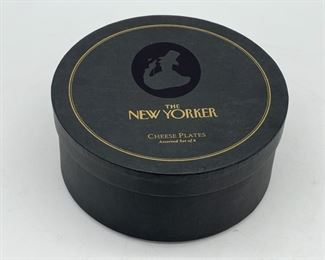 Box Set Of (6) The New Yorker Cheese Plates
