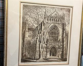 George A. Bradshaw Princeton Chapel Print
